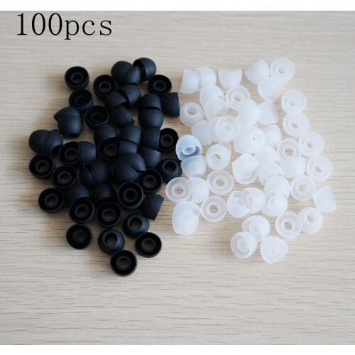 50pcs/lot Soft Silicon Ear Tip Cover Replacement Earbud Covers For HTC In-Ear Headphones Earphones Accessories