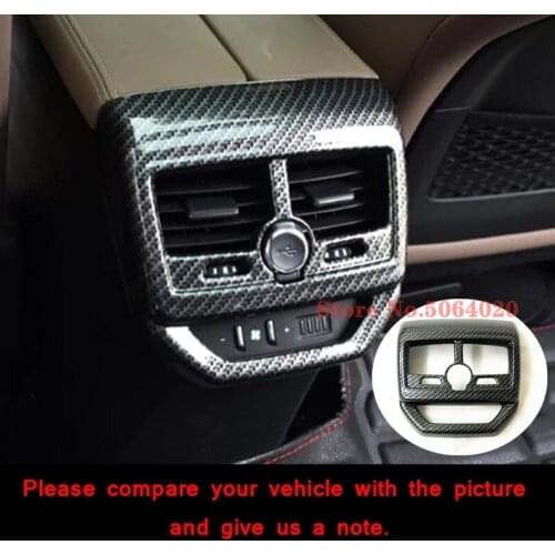 ABS Carbon Fiber For Peugeot 3008 GT 5008 2017 2018 Car Rear back air outlet decoration Cover trim car Accessories Styling 1pcs