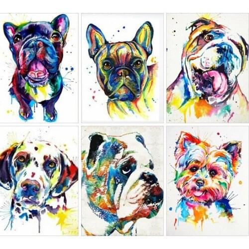 AZQSD Diamond Painting Full Square dog Embroidery scenery Mosaic Picture Of Rhinestones Home Decor 5d Handicrafts Wall Art Gift