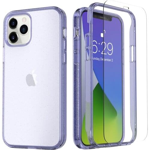 For iPhone 12 Pro Max Case (2020),Airbag Series with [2 x Screen Protector] Military Grade | 15Ft. Drop Tested Scratch-Resistant