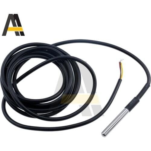 3M DS1820 Stainless Steel Waterproof DS18B20 Temperature Probe 3meters Temperature Waterproof Sensor Line 18B20 For Arduino