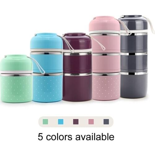 Childrens Portable Outdoor Stainless Steel Bento Box Cute Japanese-style Bento Box Leakproof Food Container Kitchen Food Box