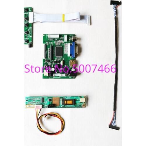 For LTN141XJ-L01 LTN141XD-L01 LTN141XF-L03/L05 LVDS 20Pin 1024*768 VGA 2AV 1CCFL inverter screen controller drive board kit