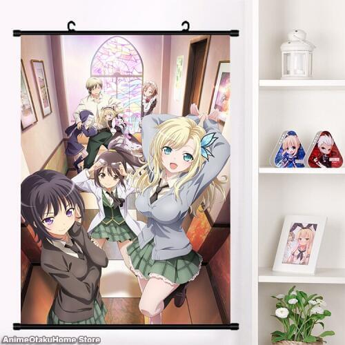 Haganai Anime Boku wa Tomodachi ga Sukunai Hasegawa Kodaka Mikazuki Yozora Manga Cosplay Wall Scroll Mural Poster Home Decor
