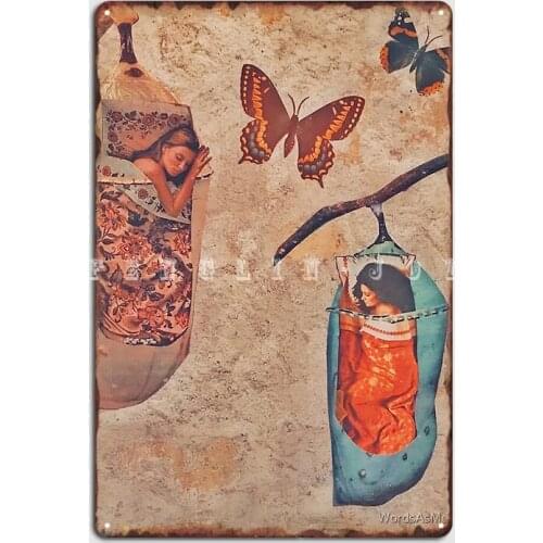 Cocoons Poster Metal Plaque Wall Mural Vintage Mural Painting Cave Pub Tin Sign Poster