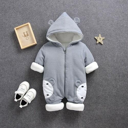Autumn Winter Coat Jumpsuit Baby Clothing Newborn Snowsuit Boy Warm Romper Down Cotton Jackets Girl Snow Clothes Bodysuit