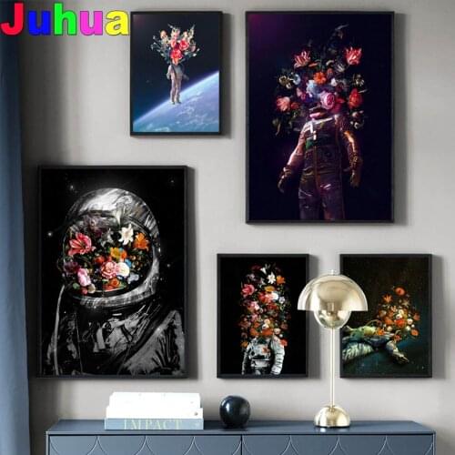Space,Rose,Astronaut,Wall Art Diamond Embroidery,5 d diy Diamond Painting Full Square Round drill Mosaic Diamond Picture