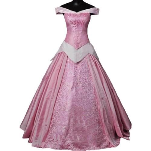 Custom-Made Top Quality Princess Aurora Cosplay Costume For Adult women Party Costume Dress