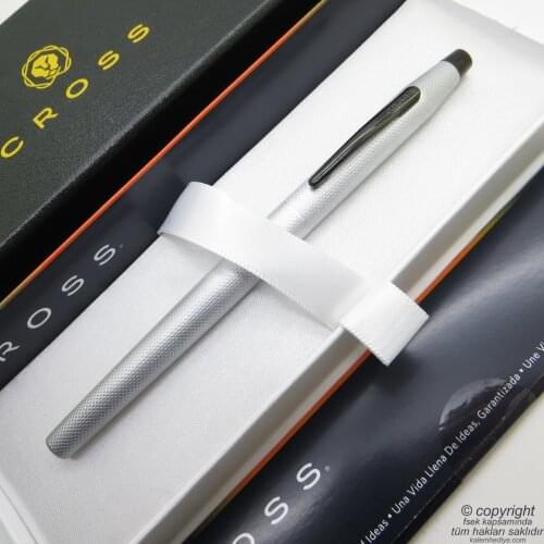 Cross AT0085-124 Classic Century Patterned PVD Coating Chrome Roller Pen | Cross Pen | İsme Special Pen