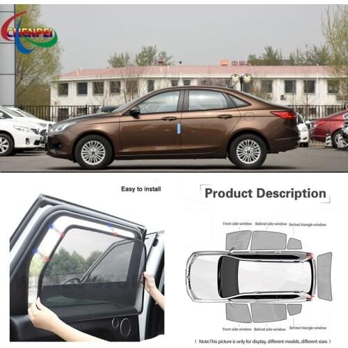 For Ford Escort 2013 Car Full Side Windows Magnetic Sun Shade UV Protection Ray Blocking Mesh Visor Car Decoration Accessories