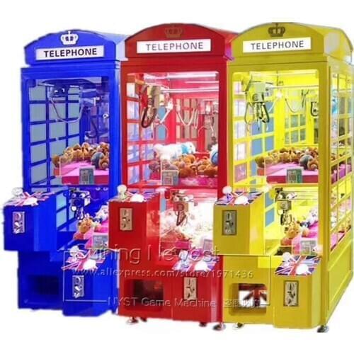 Mother and Kids Play Together Amusement Coin Operated Arcade Games Doll Toys Cranes Claw Machine