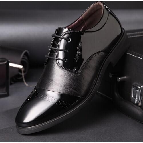 Mazefeng 2019 New Formal Shoes Men Pointed Toe Men Dress Shoes Leather Men Oxford Formal Shoes For Men Fashion Dress Footwear