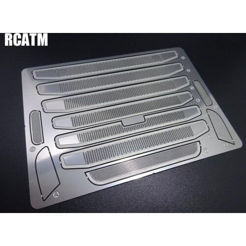Metal Sticker Decoration Grimace Mesh for 1/14 HERCULES HOBBY RC Truck Scania R730 DIY Parts