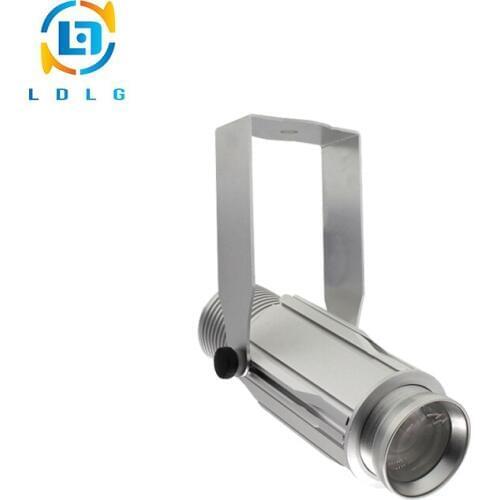 Low Price Aluminum Alloy Outdoor IP65 220V Company Logo Coffee Shop Signs Gobo Projector 20W Projector with 1pc Two Colors Gobo