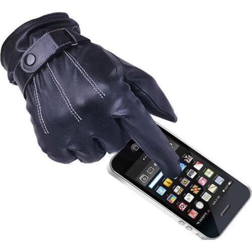 Outdoor sports gloves winter black fashion mens mitten button mens Gloves for cycling hiking motorcycle ski, long tactical