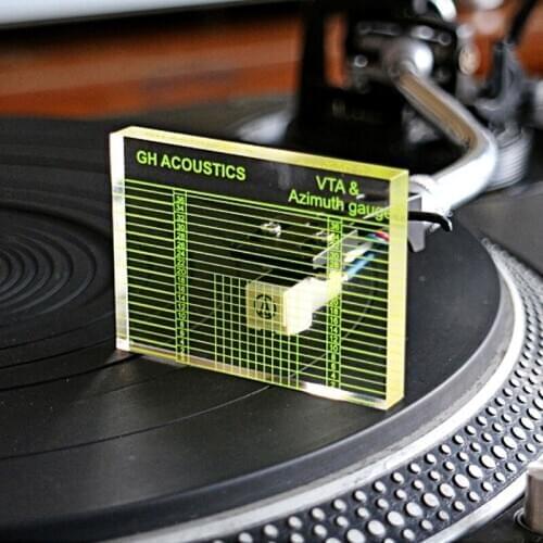 LP Vinyl Record Player Measuring Phono Tonearm VTA/Cartridge Azimuth Ruler Balance Cartridge Azimuth