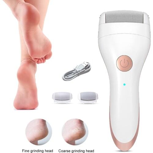 Dropshipping Electric Foot File Pedicure Tools Rechargeable Callus Remover 2 Speeds Foot Care Tool Dead Hard Skin Callus Remover