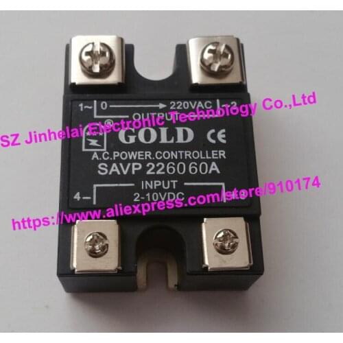 SAVP2260 GOLD Authentic original SOLID STATE RELAY Solid state voltage regulator module 60A 220VAC 2-10VDC OR 4-20mA
