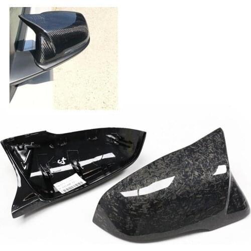 For Toyota GR Supra 2018-2020 Satin Weave Style Replacement Carbon Fiber Exterior Door Window Side Rear View Mirror Cover Caps