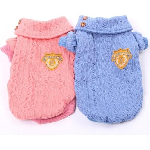 New Dogs and Cats Sweater Hoodie Knited Striped design Pet Puppy Coat Jacket Autumn/Winter Clothes 4 Colours