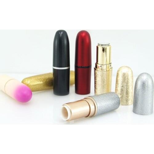 100pcs Lipstick Tubes Empty Lip Balm Containers,Bullet Shape Refillable Lipstick Sample Containers