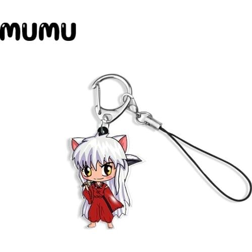 2020 New Inuyasha and Kagome Sesshomaru Keychain Anime Series Keyring Handmade Epoxy Resin Jewelrys