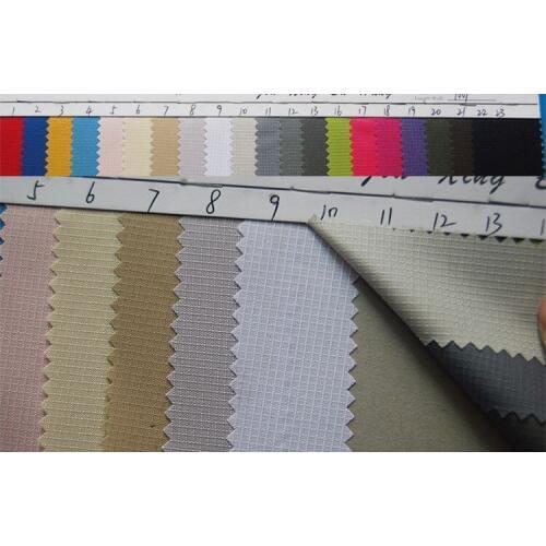 300g/yard Factory direct 300DPU a sub-grid luggage fabrics / quality plain dyed fabric wholesale PU fabric