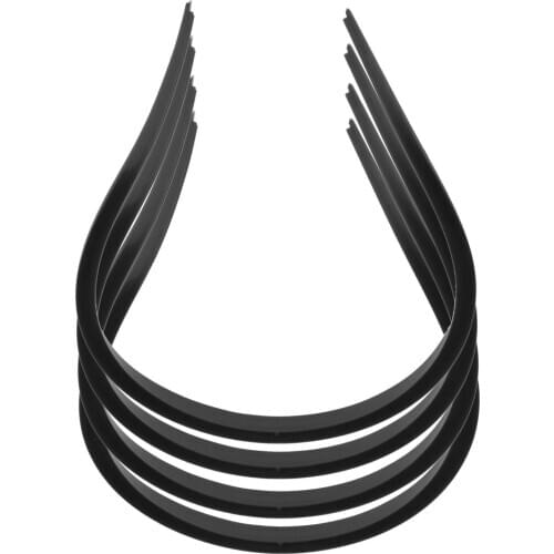 4x PVC Wheel Fender Flare Eyebrow Protector Trim Strip 120cm Black