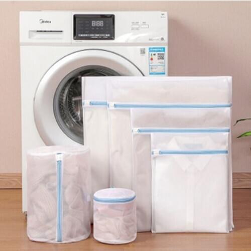 6pcs/set Mesh Laundry Bag Polyester Laundry Wash Bags Coarse Net Laundry Basket Laundry Bags for Washing Machines Mesh Bra Bag