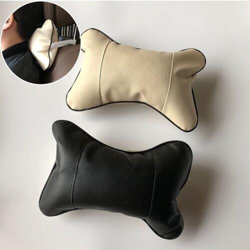 2pcs Car neck pillows universal headrest case for Hyundai ix35 iX45 iX25 i20 i30 Sonata Verna Solaris Elantra Accent