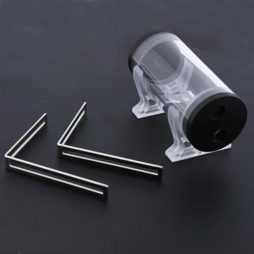 50mm Diameter Water Cooling Tank G1/4 Thread Cylinder Reservoir Computer Cooling System Water Tank for PC Cooling System L Shape