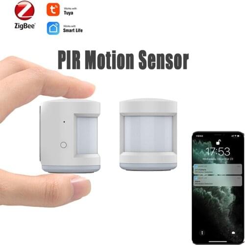 Smart Home Tuya PIR Sensor Mini Human Body Movement Detector Motion Sensor Work With Alexa Google Home ZigBee Hub Required