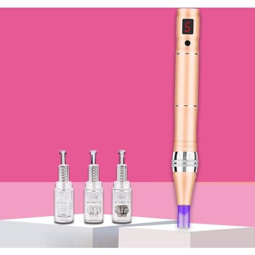 Electric Wireless 7 Colors LED Display Derma Pen Ultrima Dermapen Micro Needle Pen Microblading Dr Therapy Scars MTS PMS