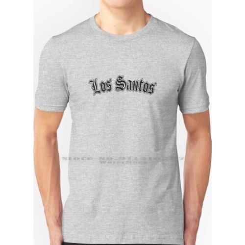 Los Santos T Shirt 100% Pure Cotton Cup Face Facemasks Facemask Hydro Magnet Culture Grand Theft Auto V San Andreas Los Santos