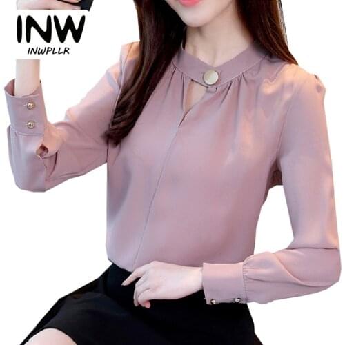 Женские белые рубашки INWPLLR China At AliExpress