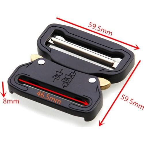 Metal Quick Side Release Buckles for Webbing Tactical Belt Safety Strong Hooks Clips DIY Outdoor Luggage Accessories