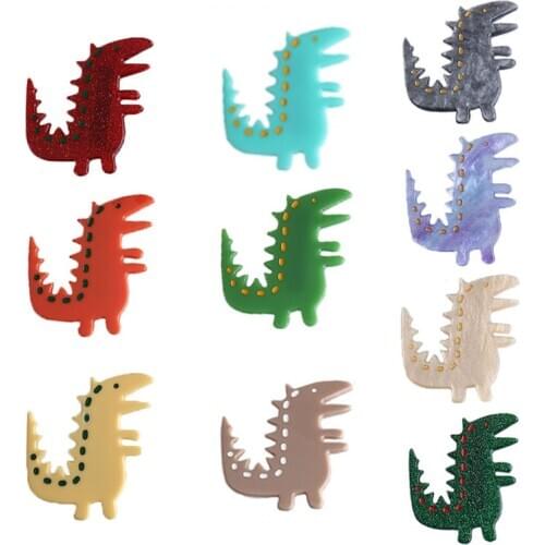 Mi Dairy Brand 2020 Japanese and Korea 10 colors Cute creative dinosaur dinosaur alligator clips girl headwear