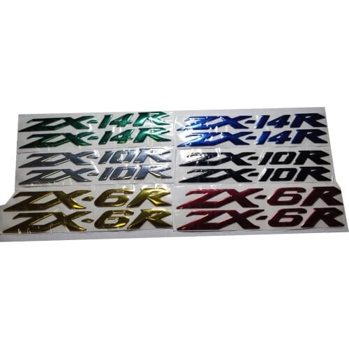 Motorcycle 3D Emblem Badge Decal Tank Wheel Sticker Soft Reflective Decals For Kawasaki ZX6R ZX10R ZX14R ZX-6R ZX-10R ZX-14R