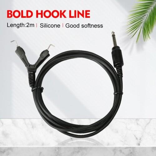 2m Soft Tattoo Clip Cord Tattoo Hook Line Silicone Tattoo Wire Cable for Tattoo Machine Power Supply Line Accessory