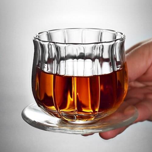 Drink Juice Vintage Glass Cup Coffee Transparent Flower Cute Mugs Drinking Glasses Waterbottle Kupa Bardak Drinkware BD50BL