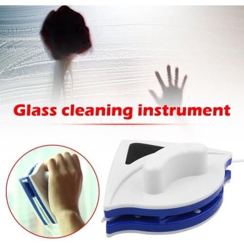 Plastic Double Side Home Window Glass Cleaning Tool Magnetic Wiper Brush Double-Layer Clean Artifact for Windows 3-8mm Thickness