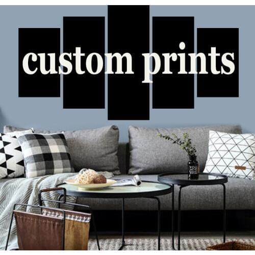 Drop Shipping Custom For Choose 5 Pieces Canvas Paintings Or Poster Wall Art Home Decoration Canvas Painting For Living Room Bed