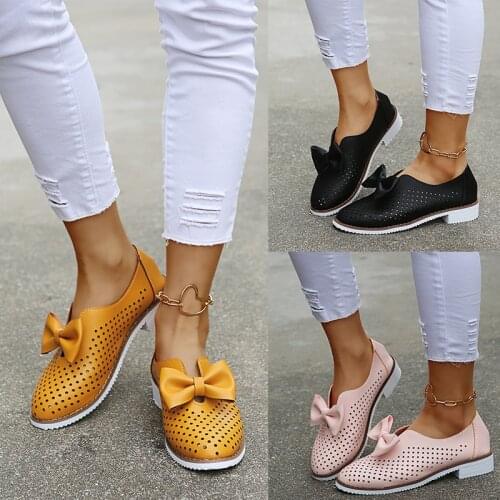 Ladies' Sandals Low Uptop Shoes Flat Shoes High Quality PU Mesh Summer Sandals Spring Autumn Wedges Comfortable Commuter Shoes