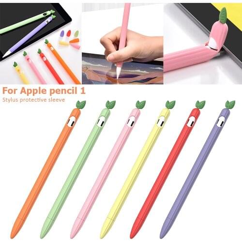 Fruit Cute Silicone Case For Apple Pencil 1st Gen Shell Grip Skin Cover Holder Pencil Caps Protection Cap