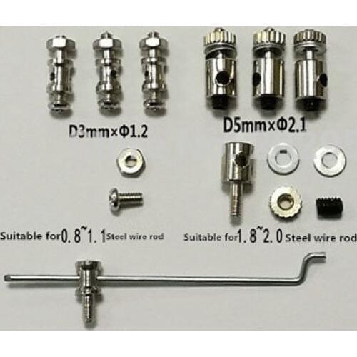 10pcs/lot Linkage Stoppers D1.2mm/D2.1mm For Connecting Servo Arm / Pull Rod RC Airplane Pushrod Linkage Stopper Servo Connector