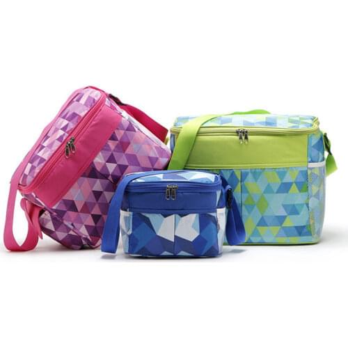 21L Oxford Thermal PEVA Pearl Cotton Lunch Bags for Kids Food Picnic Cooler Bags Insulated Storage Fresh keeping Bags