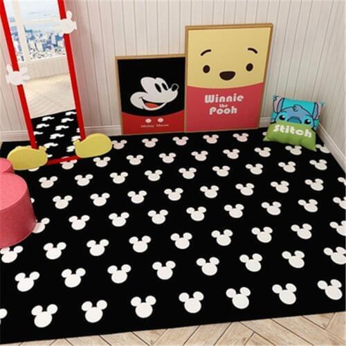 Cartoon Thick Baby Crawling Kids Play Mat Mickey Minnie Carpet Play Mat for Childrens Mat Kid Rug Kitchen Bathroom Door Mat