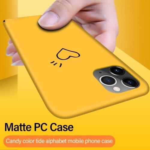 Ultra-thin Matte PC Phone Case For iPhone 12 11 Pro Max SE XSmax XR XS X 8 7 6 Plus Shockproof Cover