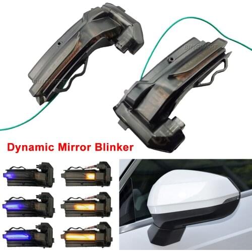 1pair Dynamic Mirror Blinker For Audi Q2 Q3 LED Turn Signal Light 2019 2020 Indicator Flowing Water Repeater Lamp