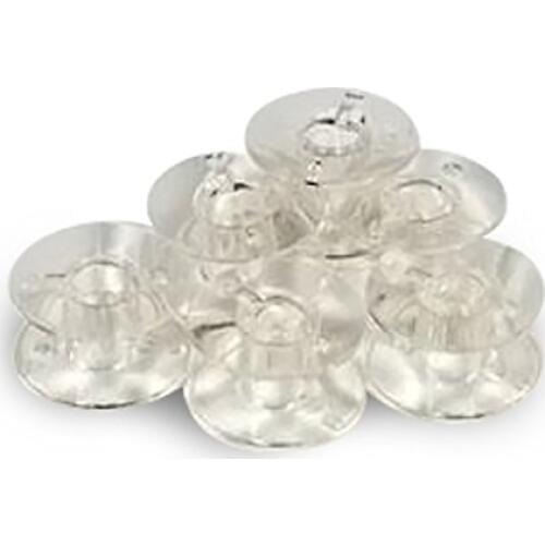 20 pk. Clear Bobbins 102261103 (SA156) - Elna, Janome, Kenmore, Brother